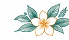 プルメリアのイラスト